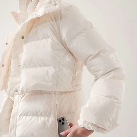 Athleta x Allyson Felix Legend Downtown White Metallic Jacket Size XXS - Picture 2 of 10